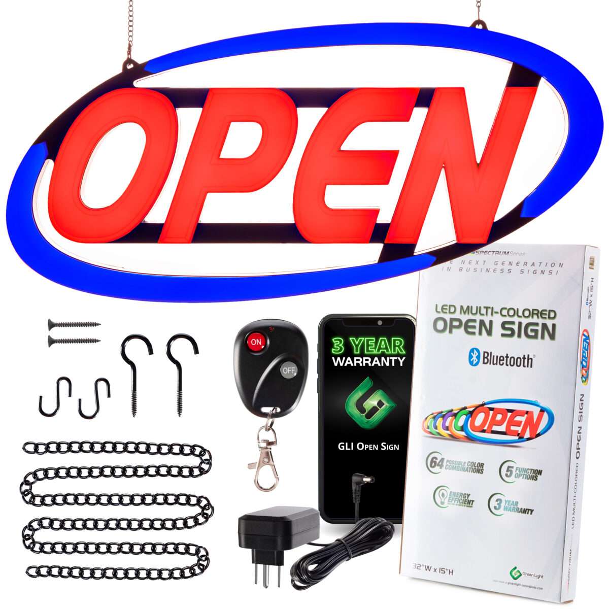 led-open-vertical-electronic-business-signs-green-light