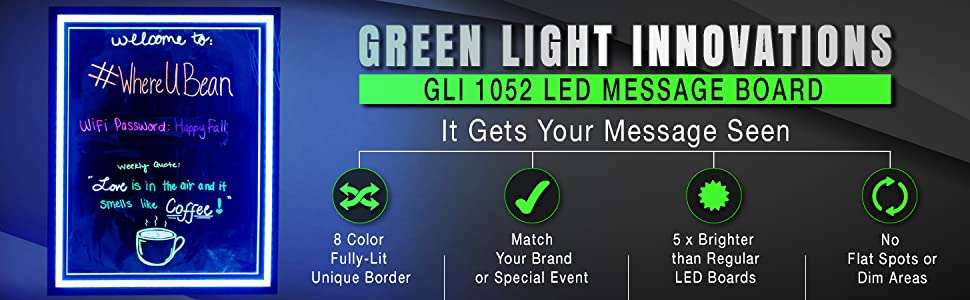 LED Message Board with Markers – Instant Impact for Your Daily Specials ...