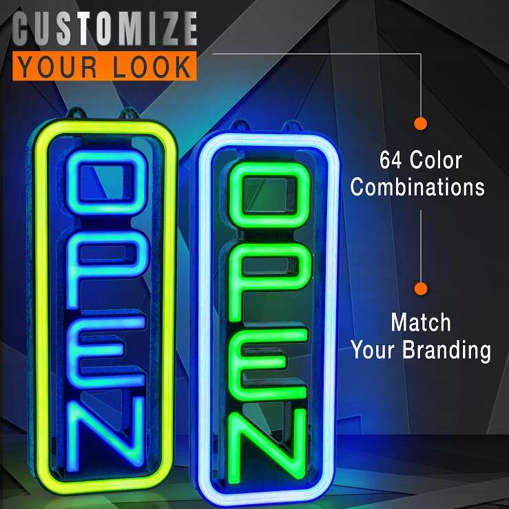vertical led sign 64 color combination