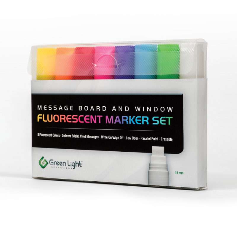Super Wide Tip (15mm) Liquid Chalk Window & Message Board Marker Set 8pk
