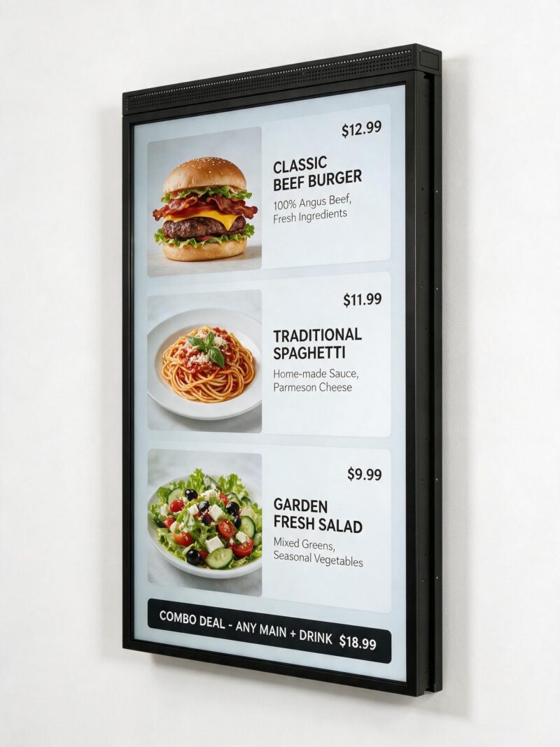 Green Light Displays Wall Mount Display 3q