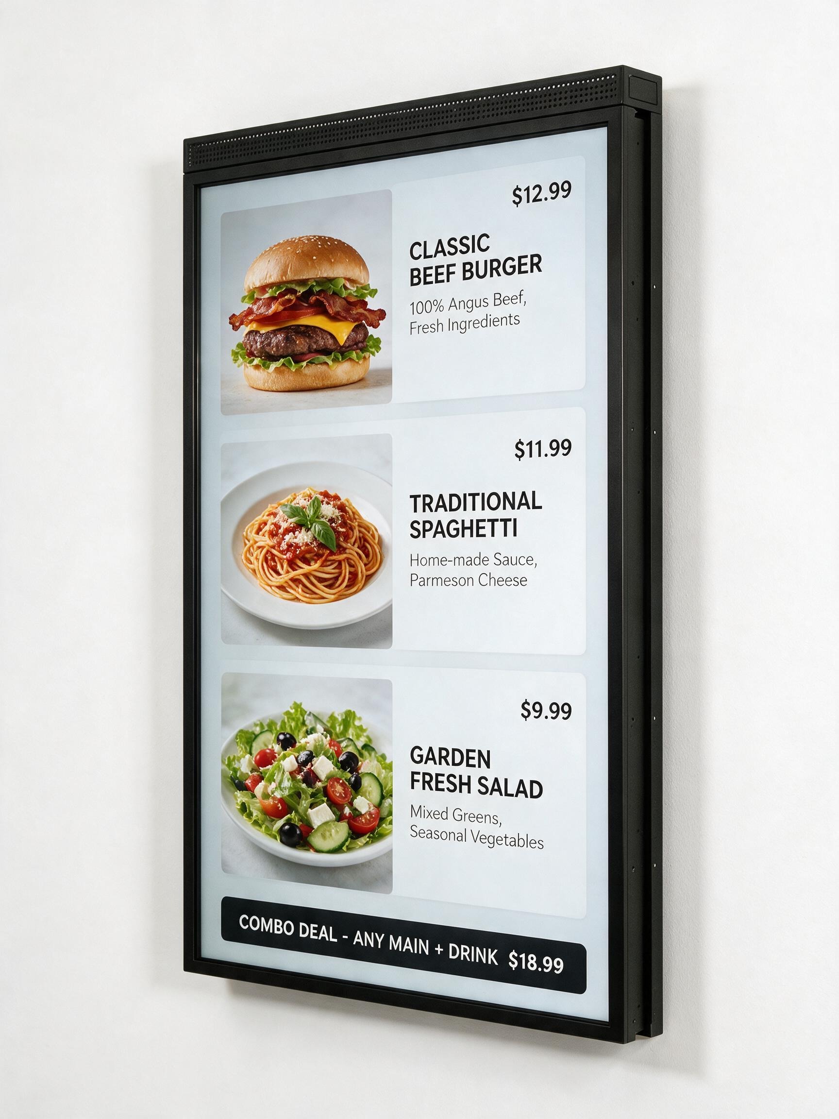 Green Light Displays Wall Mount Display 3q